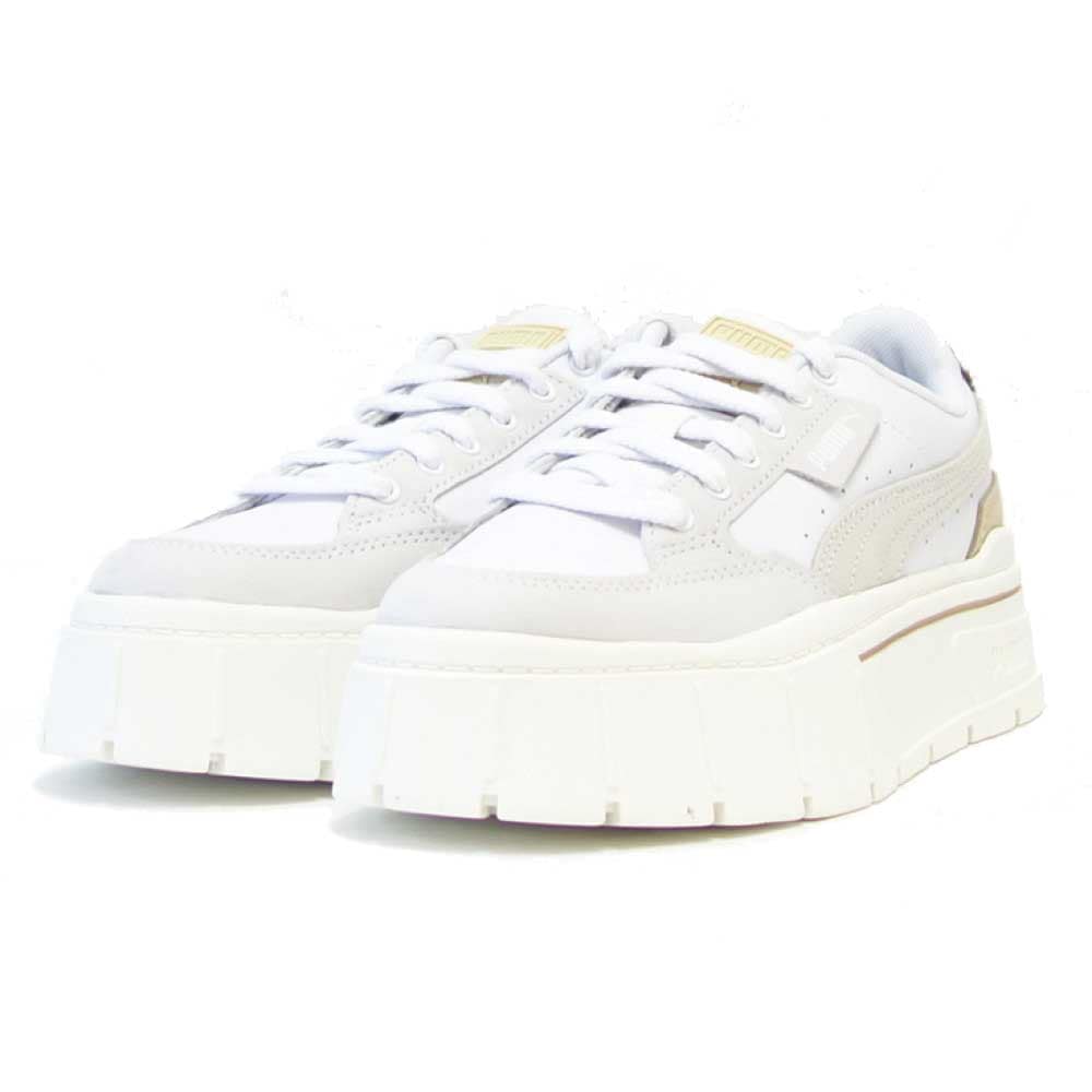 メイズ スタック リュクス ウィメンズ 38985306 White / Warm White （レディース） 厚底 ローカット シューズ