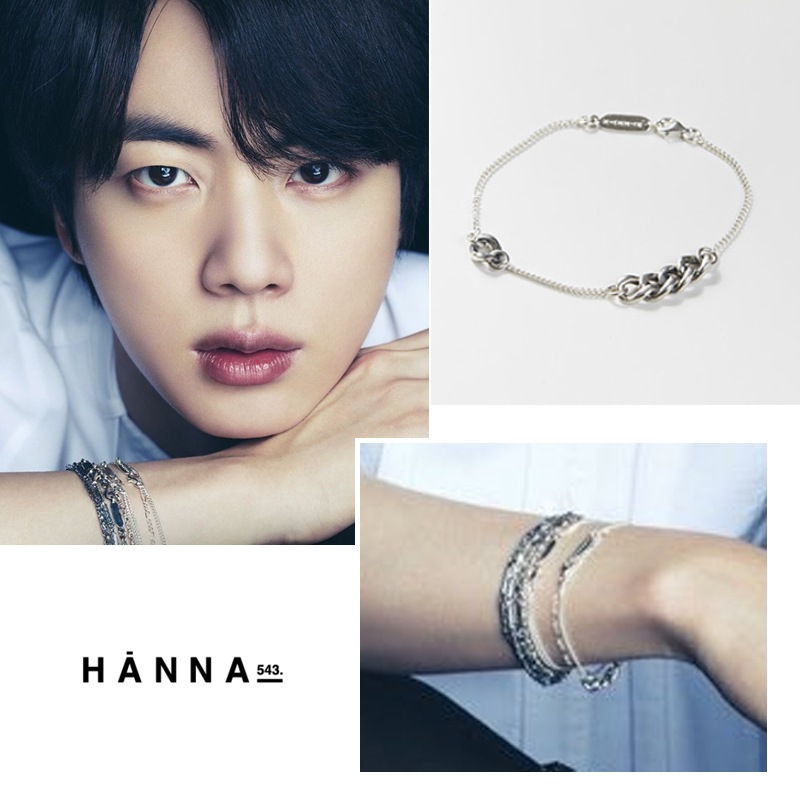 bts jin着用 (B500S) ジン着用 シルバーブレスレット