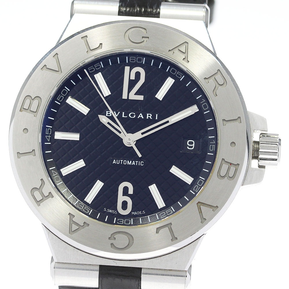 訳あり ブルガリ BVLGARI DG40S ディアゴノ デイト 自動巻き メンズ _848656【中古】