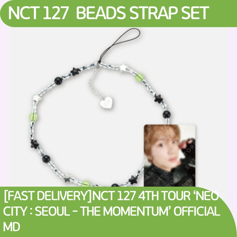 [FAST DELIVERY]NCT 127 4TH TOUR ‘NEO CITY : SEOUL - THE MOMENTUM’ OFFICIAL MD/ BEADS STRAP SET