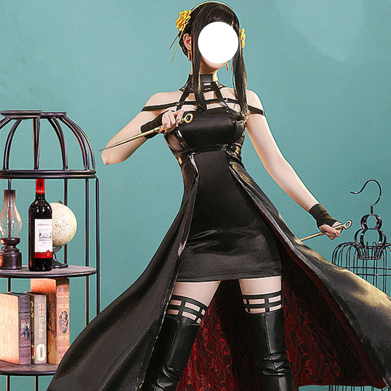 コスプレ コスチューム ヨル・フォージャー Yor Forger よる SPY×FAMILY テスパイファミリー いばら姫 作戦服 戦闘服 コスプレ服 コスプレグッズ コスプレ変装服 かつら購入可能