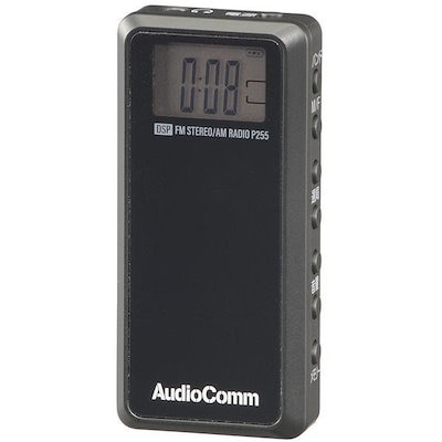 他サイト： オーム電機　デジタル選局ライターラジオ AM/FMステレオ AudioComm ［ワイドFM対応 /AM/FM］　RAD-P255Nの商品画像