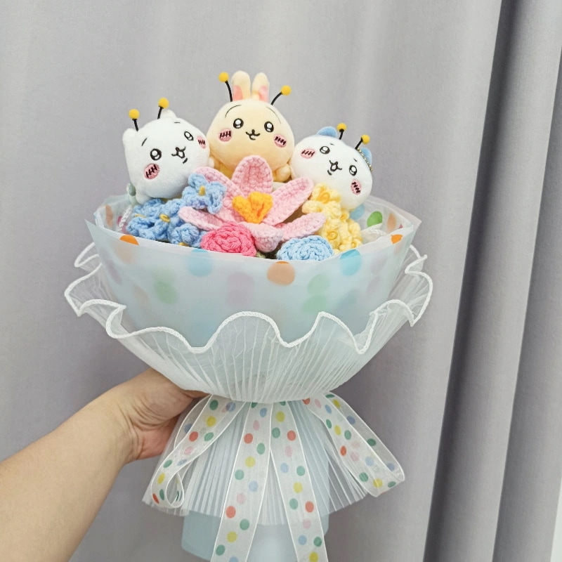 花束蜂うさちじ井川小八人形漫画花休日誕生日プレゼント