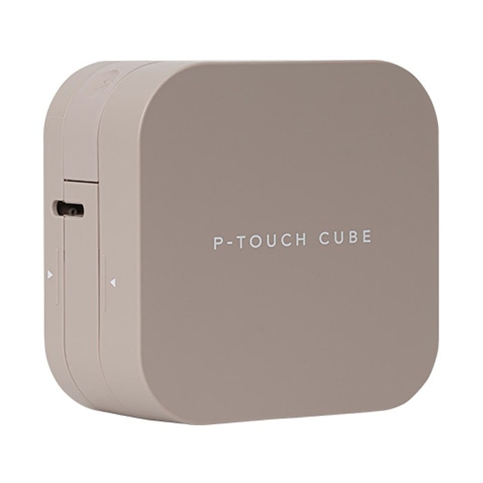 ラベルライター スマホ接続専用 ピータッチキューブ P-TOUCH CUBE PT-P300BTLT ラテ