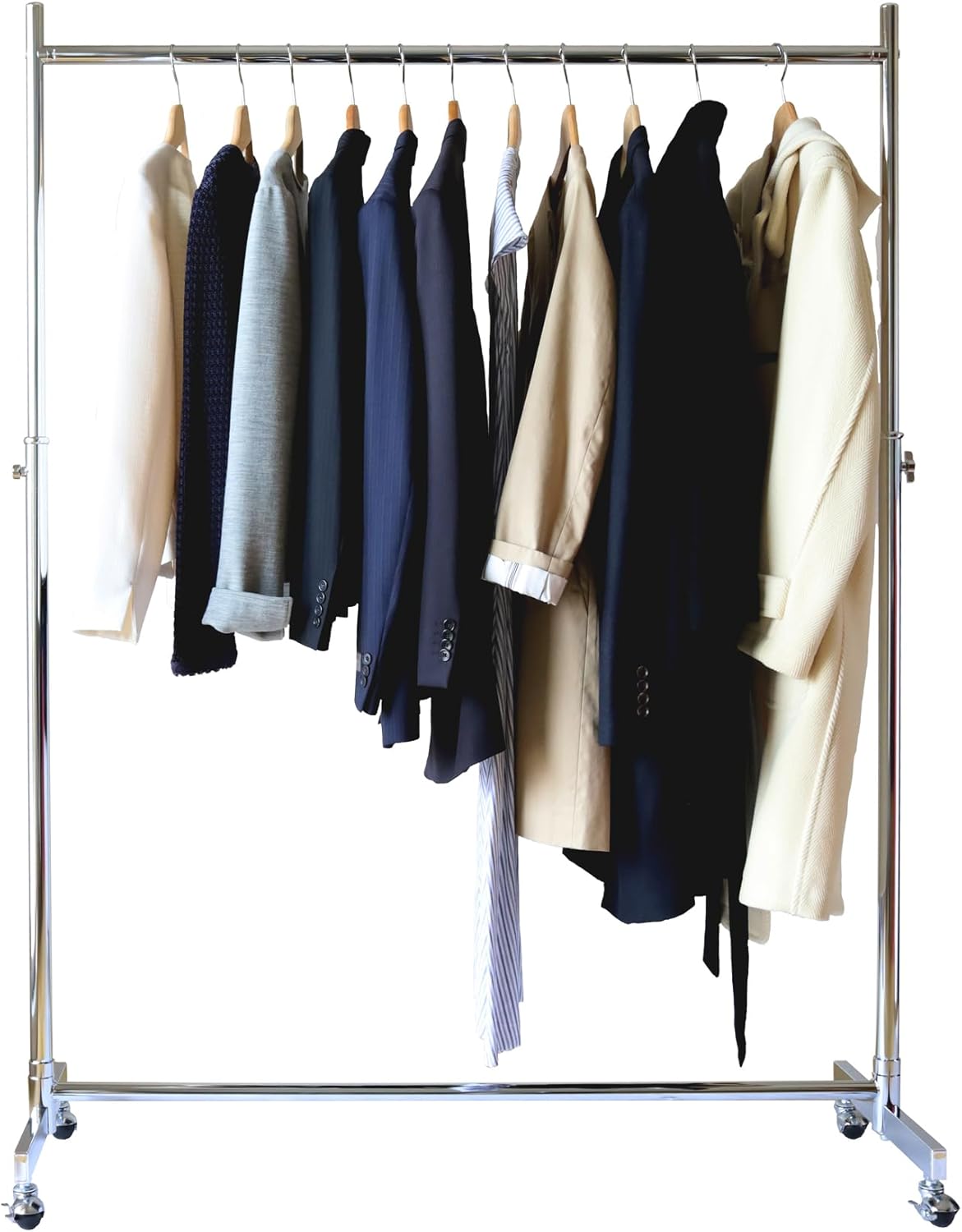 業務用ハンガーラック ストロンガー 幅126 耐荷重100kg 頑丈 丈夫 シルバー色 クロムメッキ HR120 シンプル スリムパイプ スタイリッシュ 13,211円