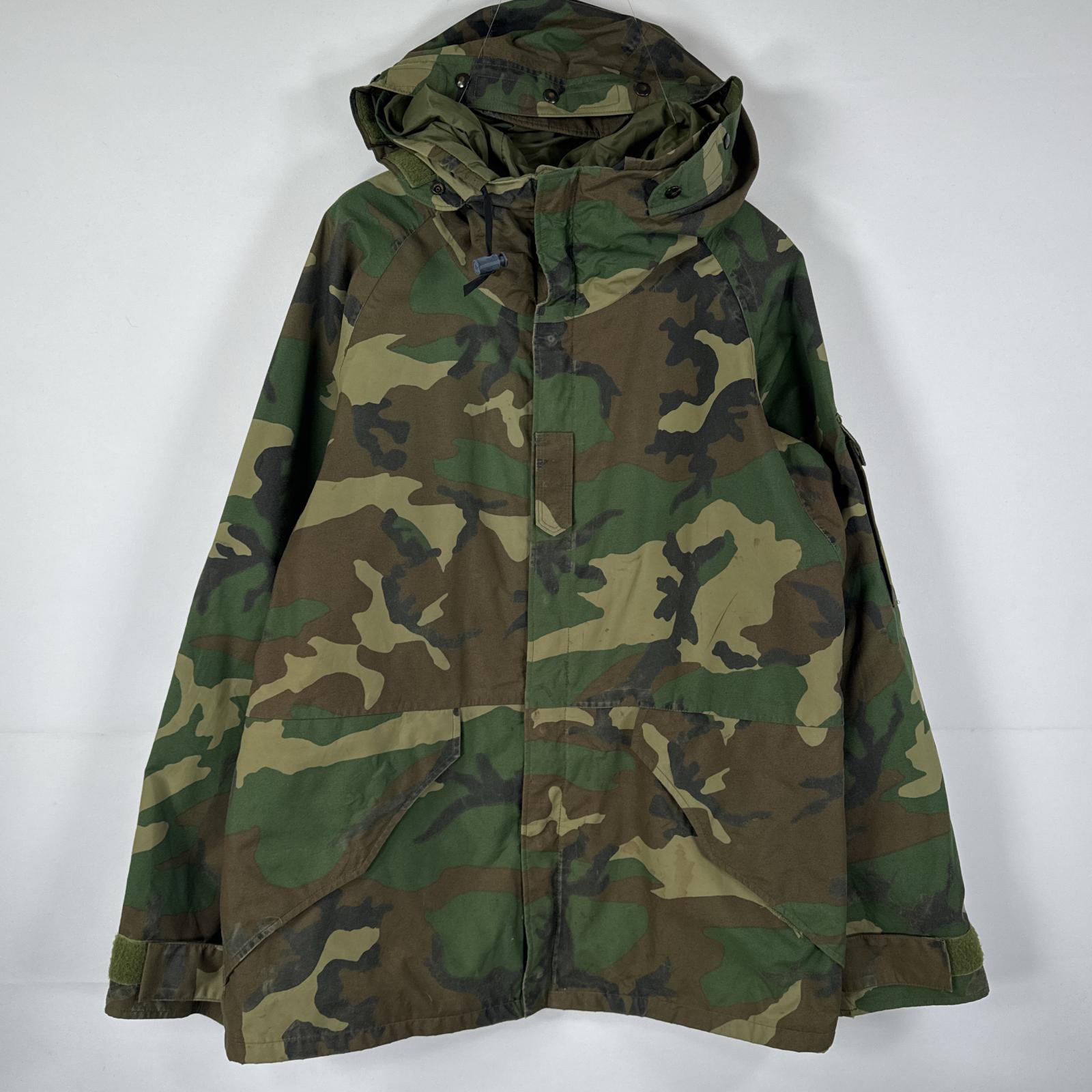 古着 90s/90年代 ヴィンテージ ミリタリージャケット ECWCS GORE-TEX ウッドランドカモ ゴアテックスパーカー medium regular メンズ