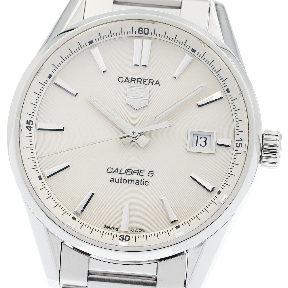 タグホイヤー TAG HEUER WAR211B.BA0782 カレラ キャリバー5 デイト 自動巻き メンズ 保証書付き_938341【中古】