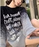 ブラック ヴィンテージ アンゴラ ツートーン 長袖 ニット