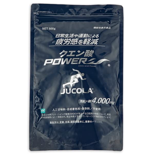 JUCOLA クエン酸パワー（お得用５００ｇタイプ） 500グラム (x 1)