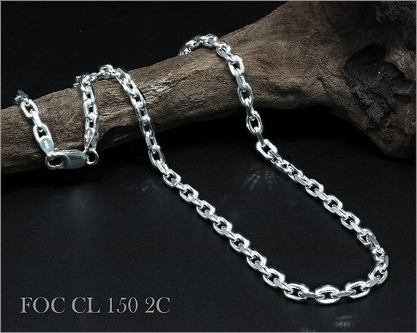 限定入荷 SV925 極太 小豆チェーン ネックレスアズキ輝きの2面カット4.545(品質保