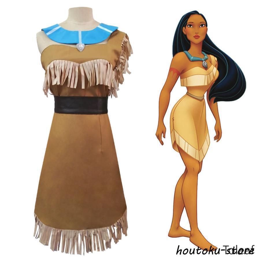 2026人気登場!インディアン コスプレ レディース 衣装 コスチューム イベント パーティー 演劇 舞台 ネイティブ アメリカン ポカホンタス 変装