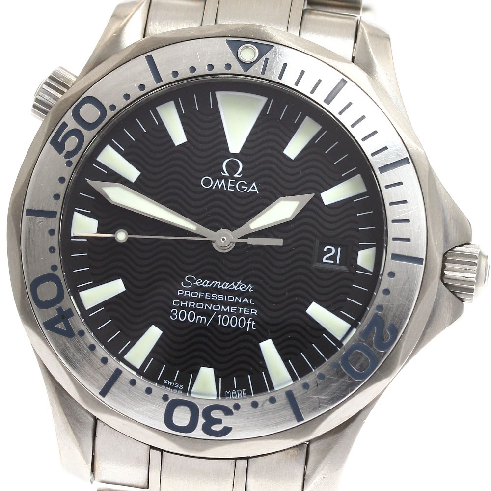 オメガ OMEGA 2231.50 シーマスター300 デイト 自動巻き メンズ 保証書付き_883992【中古】