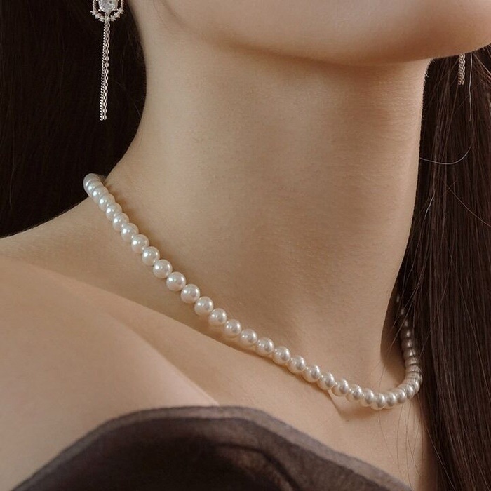 芸能人の着用14kエヴリ晋州ビーズの首飾り/韓国の人気ブランド 韓国正規品 韓国の人気商品 韓国ファッション 韓国ジュエリー デイリーアクセサリー SNSで人気 韓国ファッション 韓国