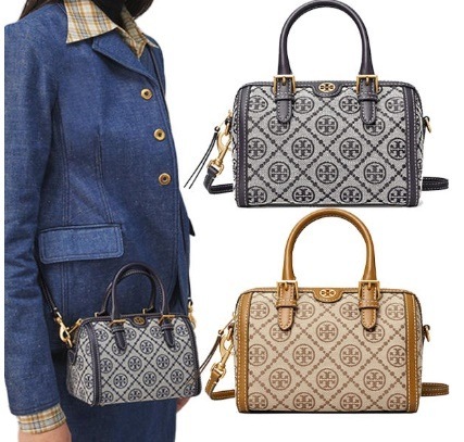 T MONOGRAM JACQUARD MINI BARREL　82939