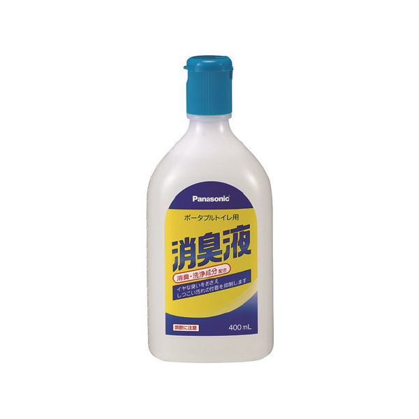 (まとめ)ポータブルトイレ用消臭液 400ml 無色(×5セット)
