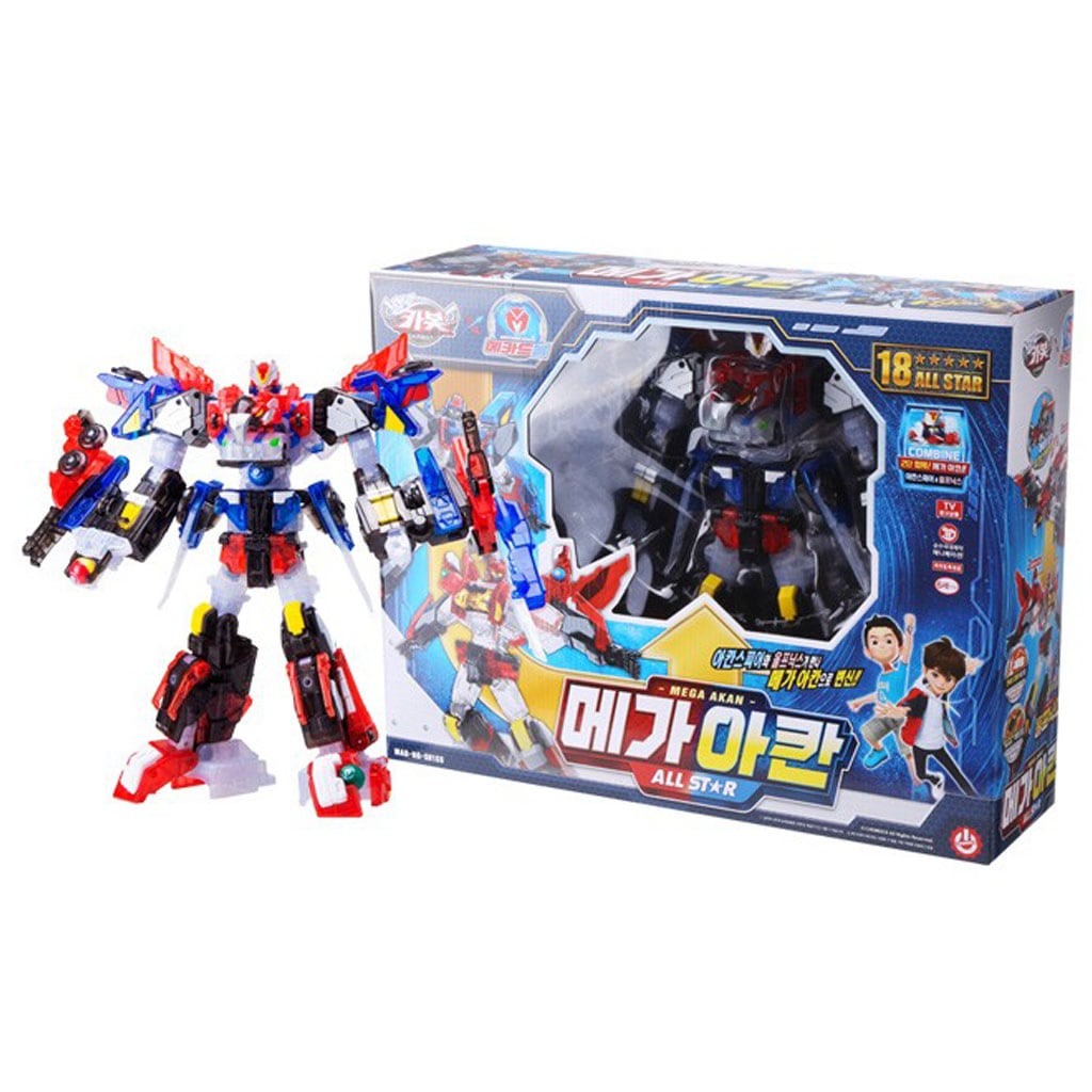 ハローカーボットメガアカン オールスター 変身ロボットカー 正規ライセンス品