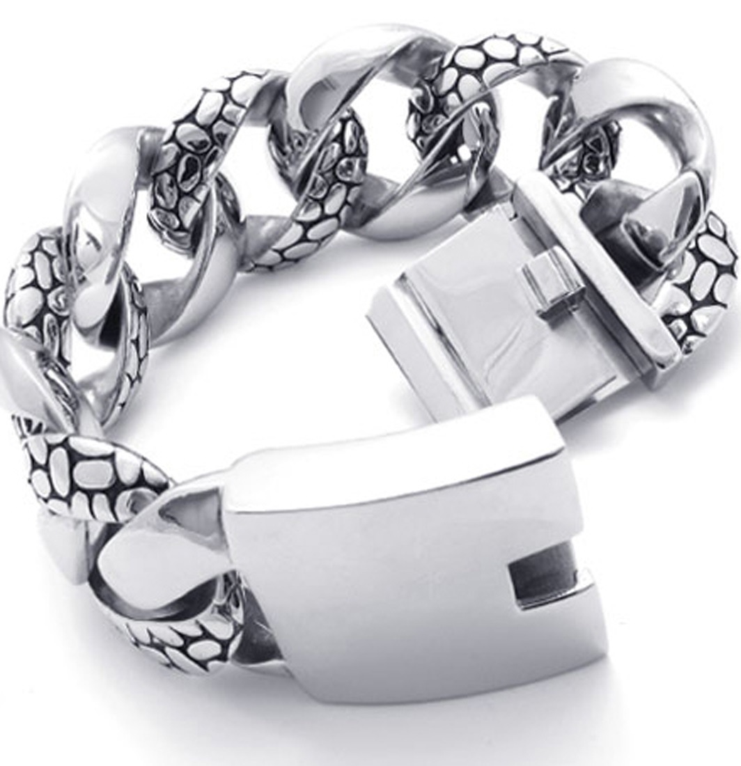 PW 高品質チタン&ステンレス ブレスレット ネット限定価格 19718