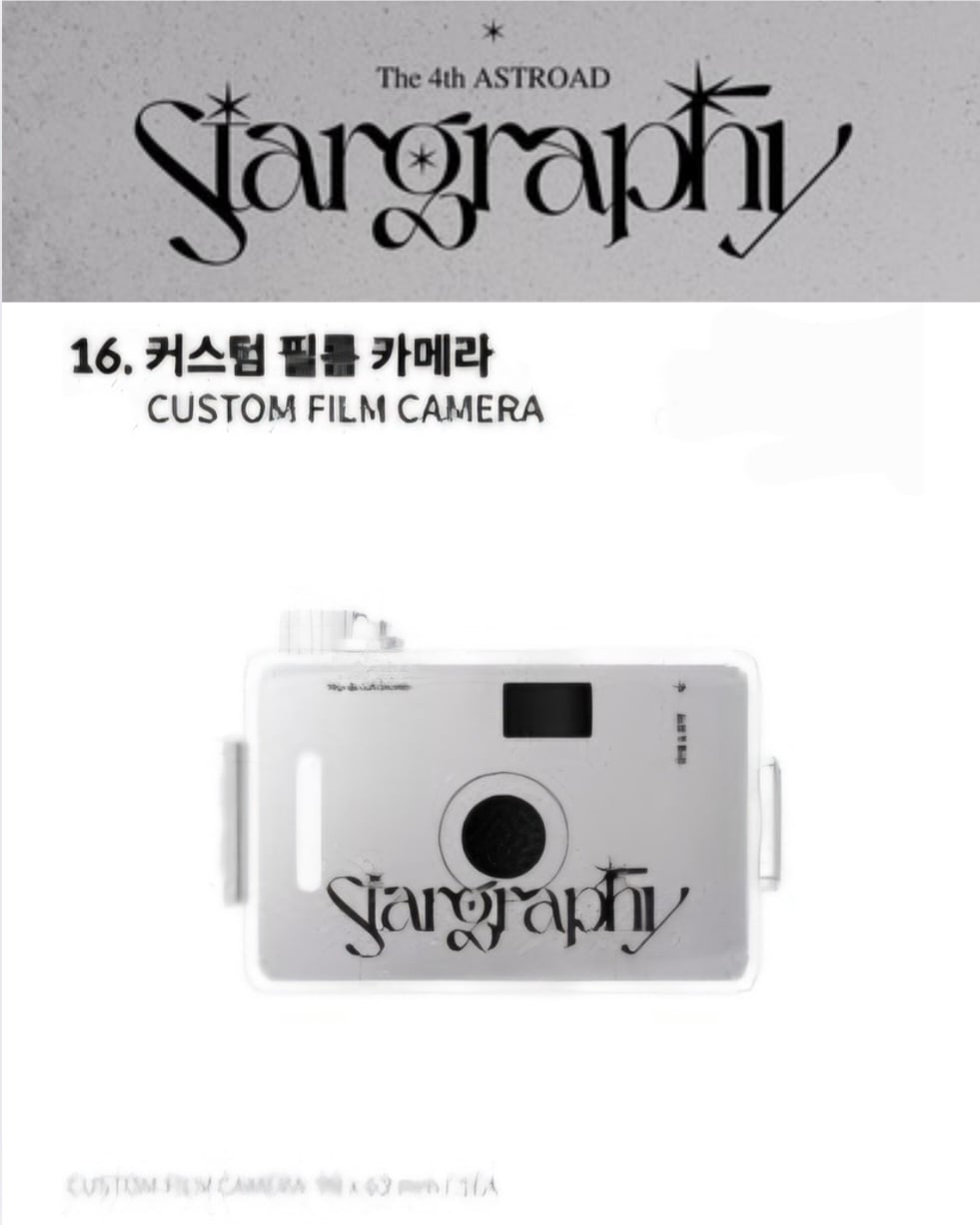 ASTRO ソウルコン 韓国限定 stargraphy フィルム カメラ Qoo10] fantagio music 【公式】ASTRO stargraphy : KPOP