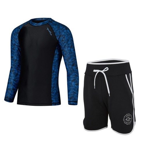 メンズラッシュガード+トランク ショートパンツ セットAQAMAY-TR