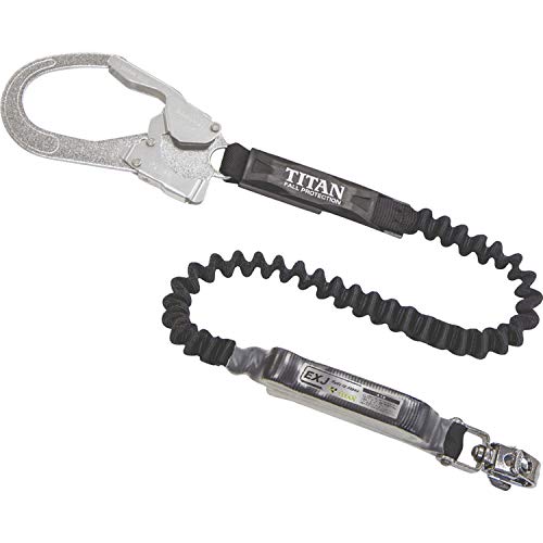 タイタン(TITAN) 新規格 墜落制止用器具 EXJシングル 黒 EXJハーネス用ランヤード HL