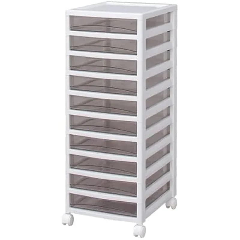 【即納】アイリスオーヤマ スーパークリア チェスト ホワイト/クリアブラウン SCE-S1000