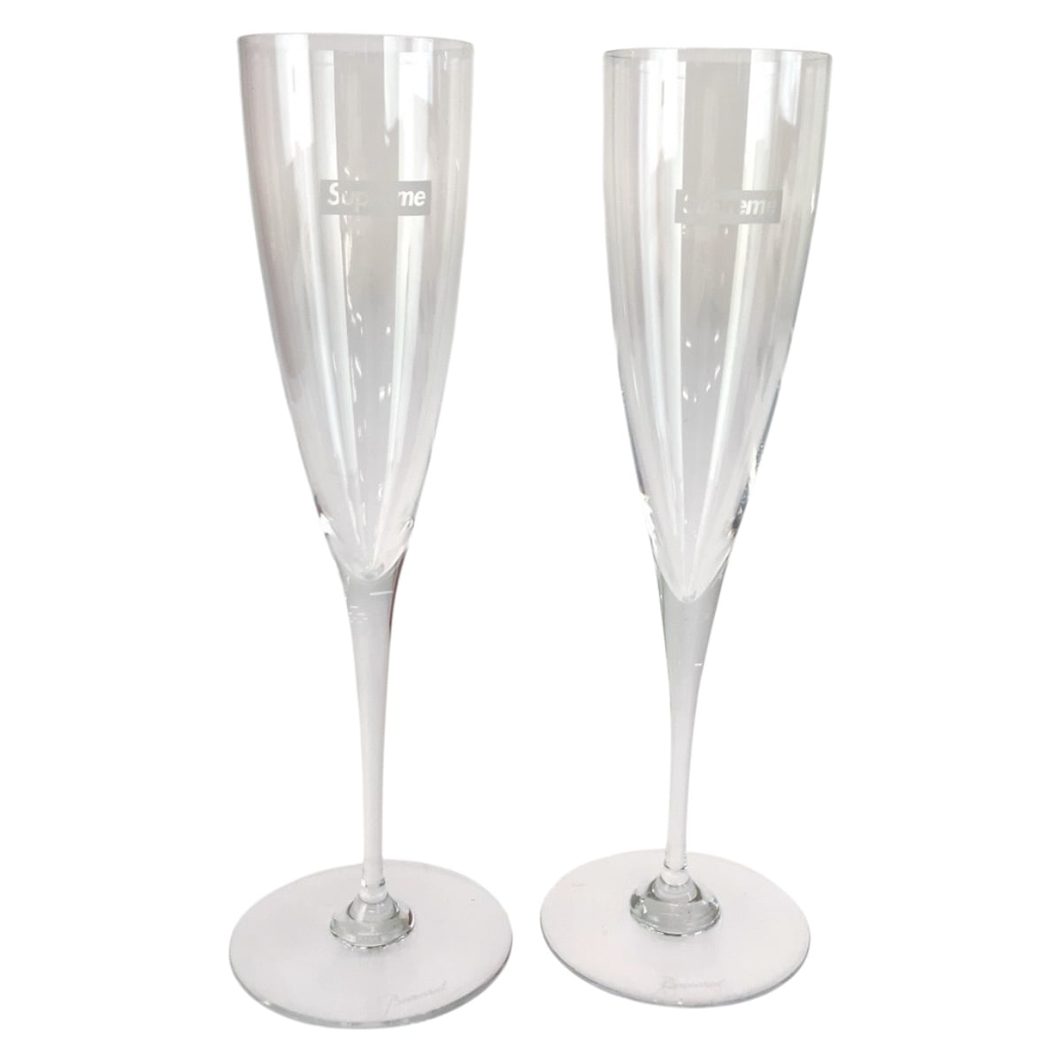新品未使用 19AW Baccarat Dom Perignon Flute Set クリア ガラス シャンパングラス 2本セット メンズ 505560 新品