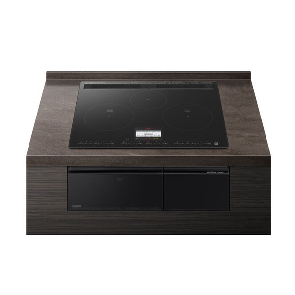 HT-N100KTF K プレミアムブラック 火加減マイスター N100Tシリーズ [ビルトインIHクッキングヒーター(60cm幅IH3口単相200V)]