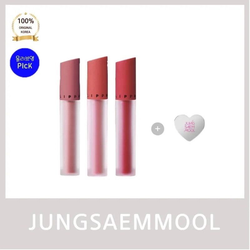 jungsaemm**l ジョンセン*ルティント 4gリッププレッション シースルーティント PinkTulle RudyVeil Peony Chiffon