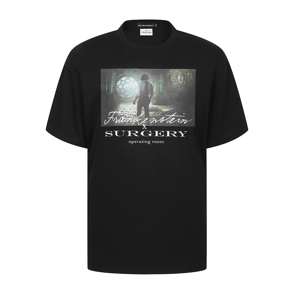 【SURGERY】26SS SURGERY x FRANKENSTEIN T-SHIRT : BLACK
