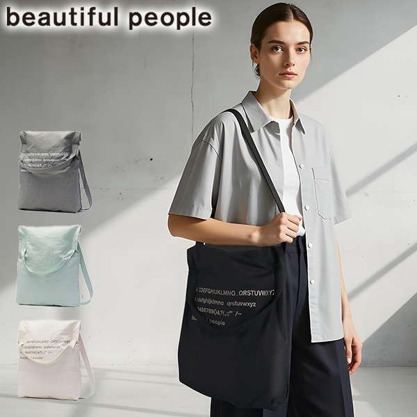 トートバッグ レディース メンズ A4 大きめ バッグ ショルダーバッグ 軽量 斜めがけバッグ 2WAY 日本製 alphabet embroidery flap bag 1515611993