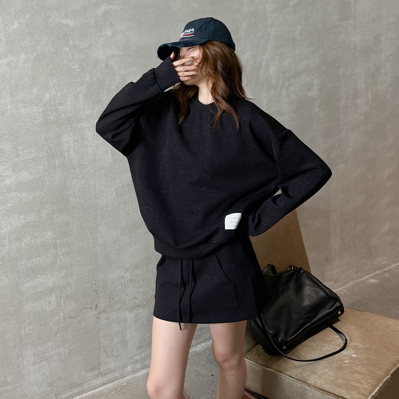 jvv Sister 2024年秋 長袖カジュアルトレーナーとショートスカート付き女性用2点セット 85297