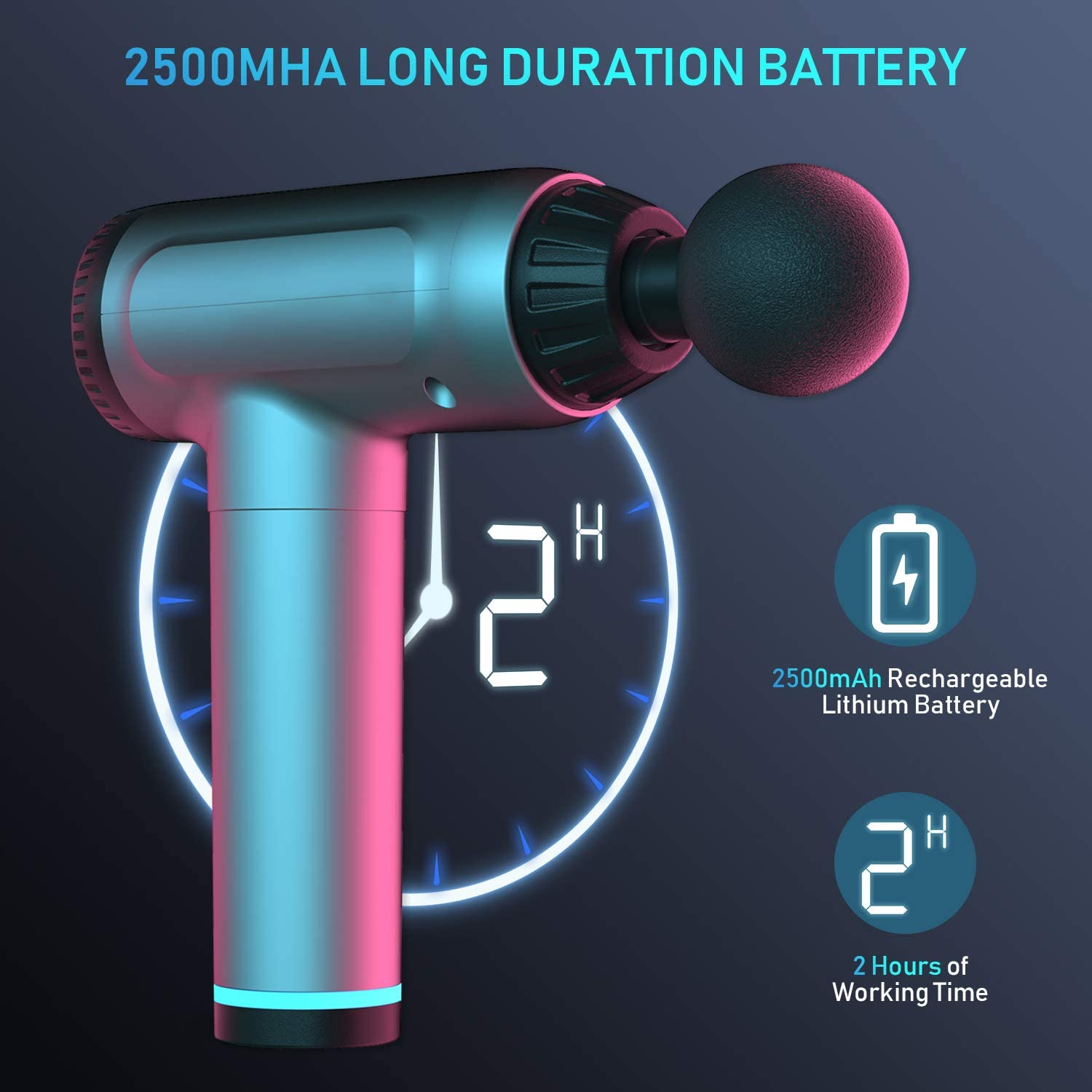 筋肉マッサージ銃深部組織筋肉マッサージャー電気ハンドヘルドマッサージ器30速度強力な軽量 小型 パーソナル治療筋膜