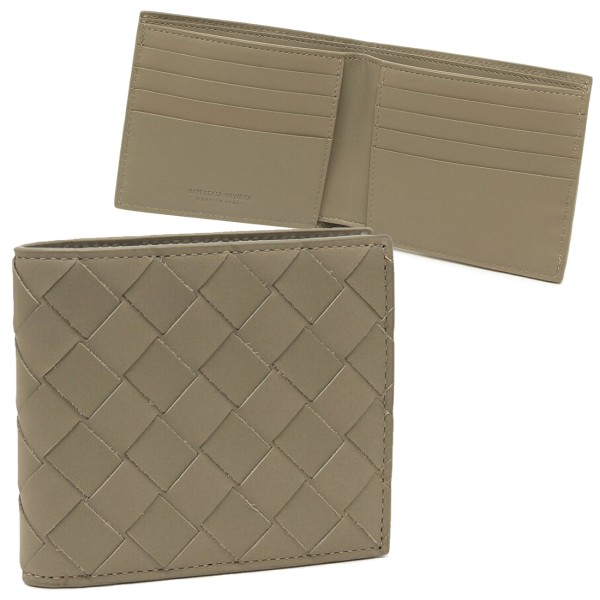 二つ折り財布 ベージュ メンズ BOTTEGA VENETA 605721 VCPQ4 2919