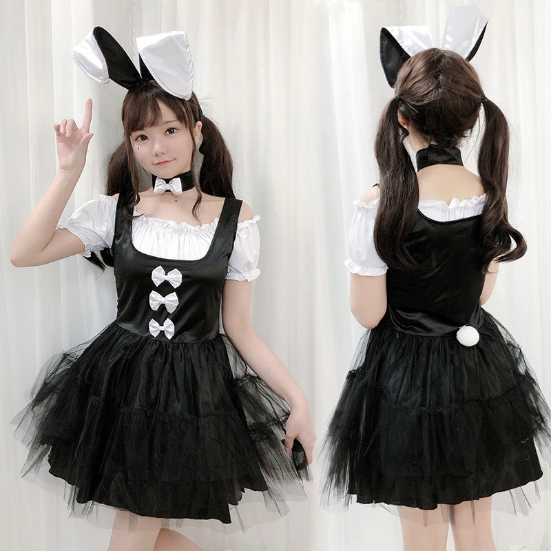 ハロウィン大人用コスチューム バニーガール セクシー パフィースカート ナイトクラブ バー DS ステージ クリスマス パフォーマンス コスチューム