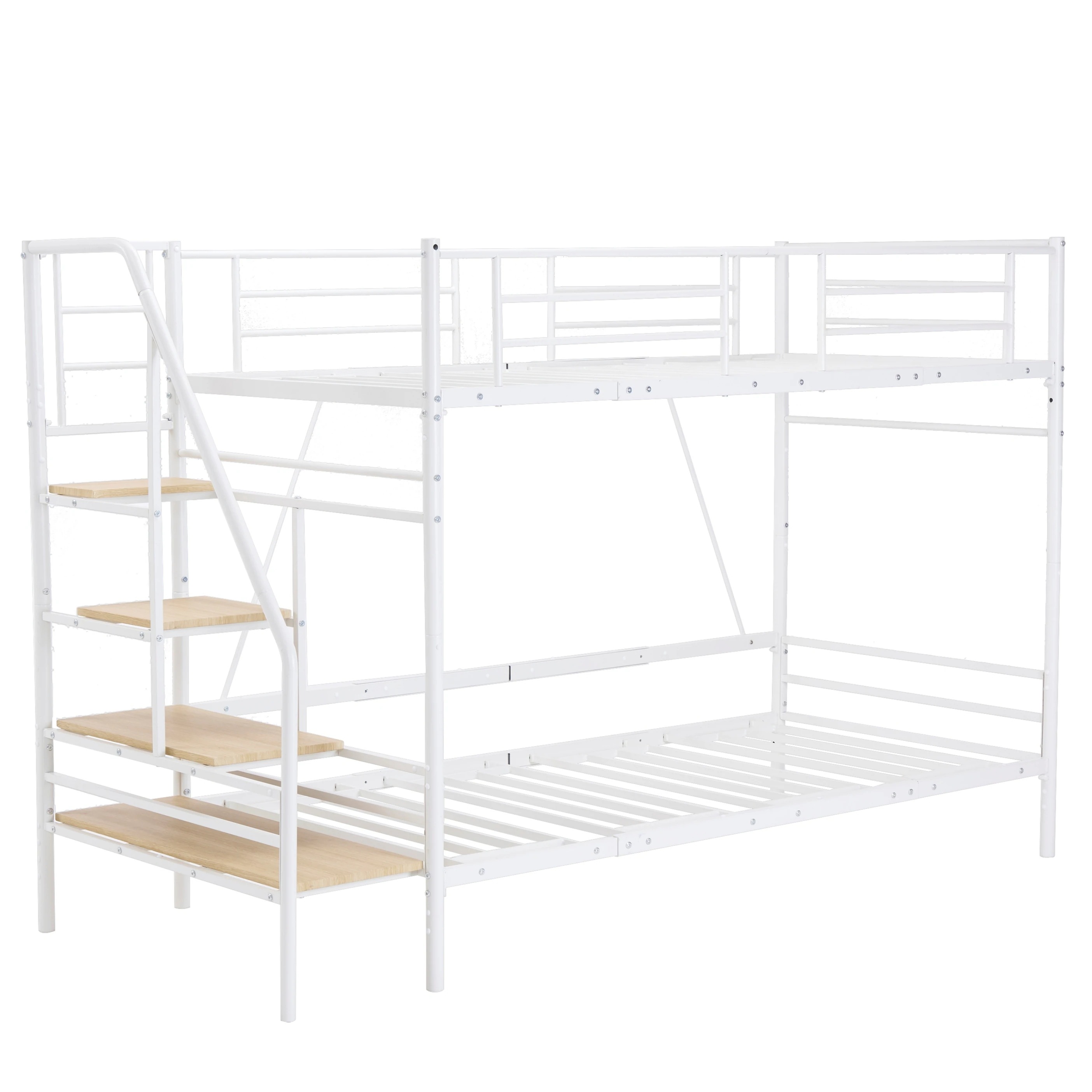 [国内発送]15S ロフトベッド 階段付き S パイプベッド シングル コ 収納 スチール 耐震 ベッド シングル パイプベッド パイプベッドフレームのみ【Sシングル】