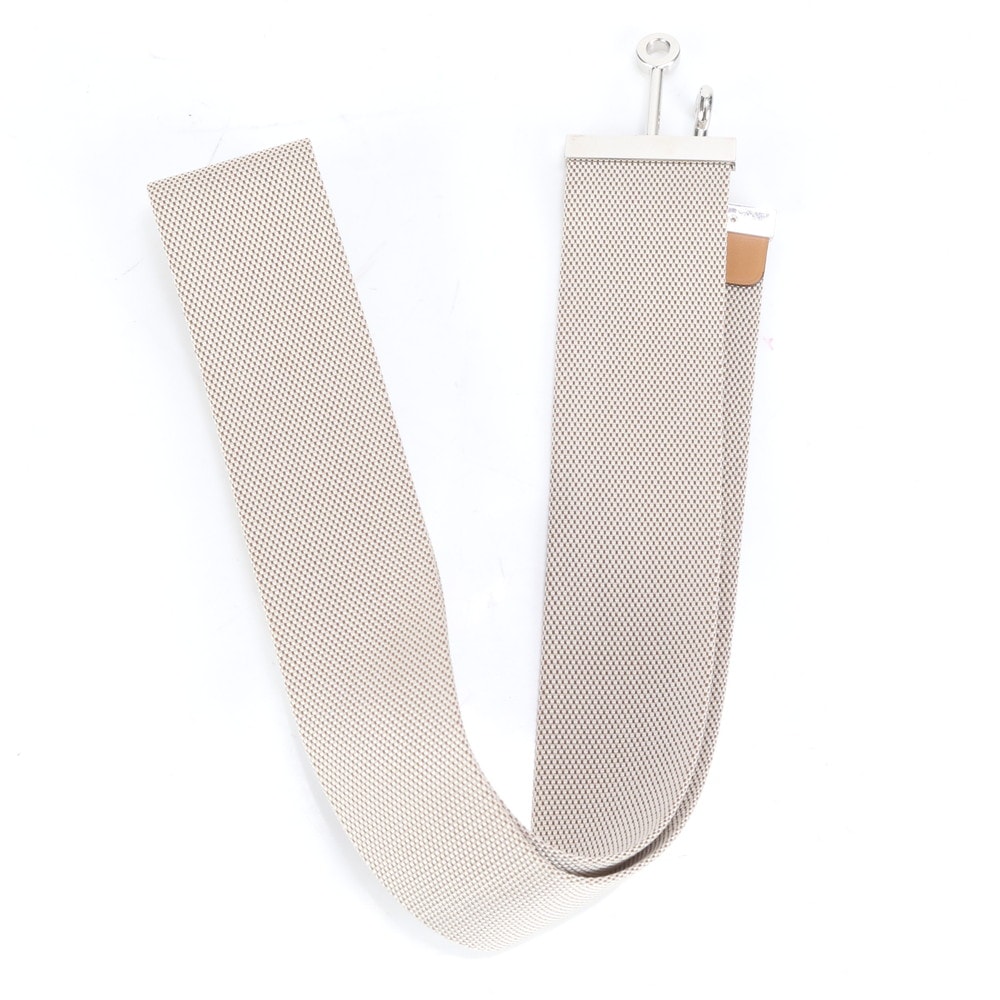 美品 I 刻印 フック ホースビット シルバー 金具 勒銜 馬銜 レザー×ナイロン ベルト メンズ RRE CI3-9 中古