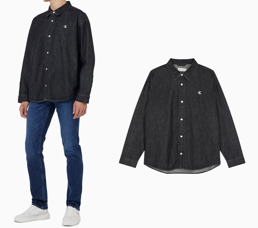 Relaxed Fit Denim Shirt ( J327342-1BY)