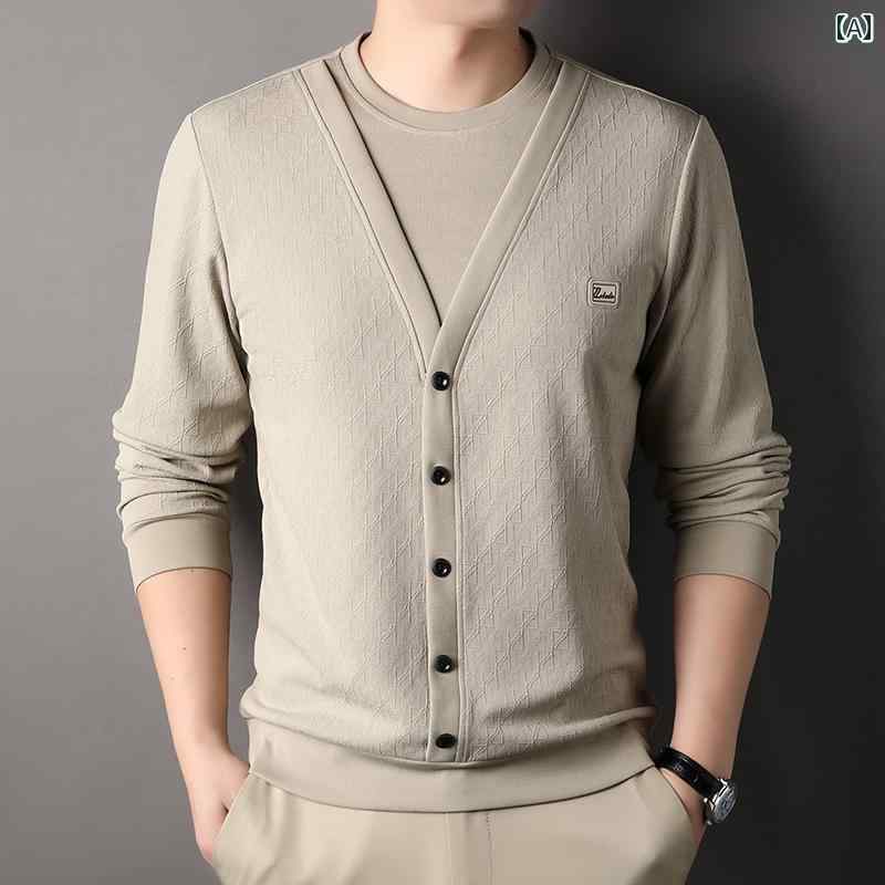 セーター メンズ 冬 暖かい 冬 ニット ソリッドカラー プルオーバー 長袖 ラウンドネック カジュアル ファッション シンプル トップス