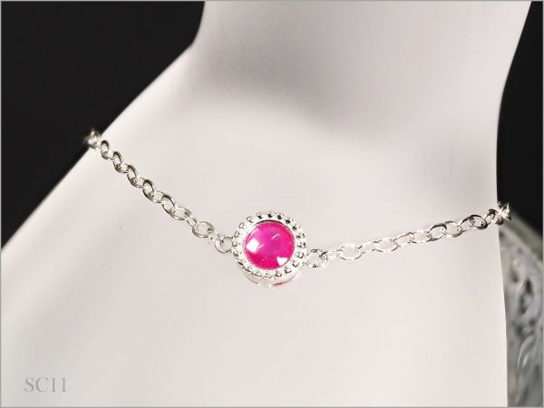 一粒 天然 ルビー ブレスレット 約0.50ct SC-11 プレゼント 最高
