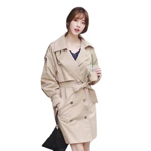 トレンチコート レディース トレンチコート 春秋 コート ロング丈 スプリントチコート 定番色 ベルト付き 韓国風 ゆったり カジュアル アウター オシャレ