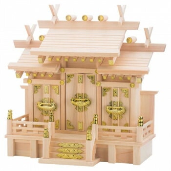 神棚の里 神棚 屋根違い三社 特小