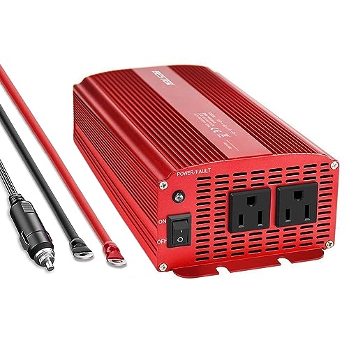 BESTEK インバーター 1000W カー パワー チャージャー DC 12V to AC 100