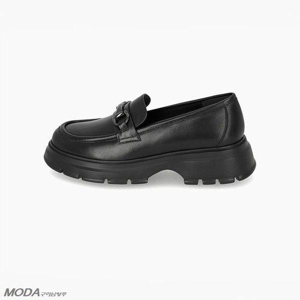 軽量クッションUPチャンキー女性ローファーシューズ 1XWD46XB_GN