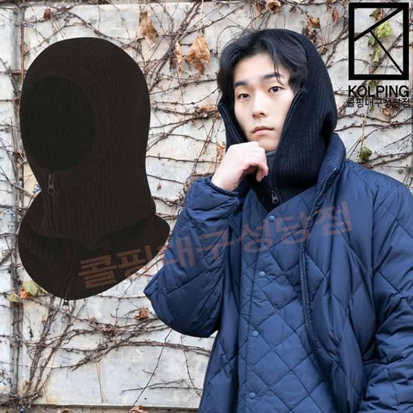 目を除いた顔全体を覆うジッパー型バラクラバ KFA4848U バンカーバラクラバ