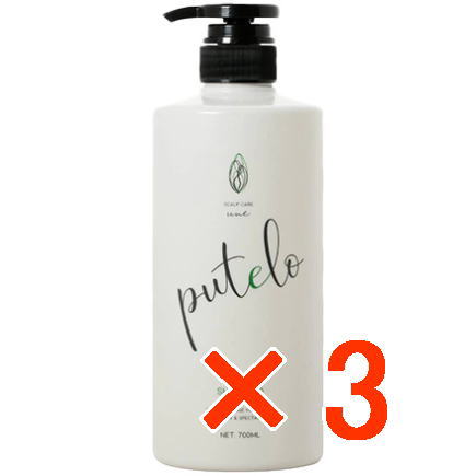 【送料無料】【正規品販売商品】プテロ putelo ／ プテロ AR シャンプー 700mL 【3個セット】／ スカルプシャンプー ／ 新鮮な植物エキスをたっぷり配合した生シャシャンプー