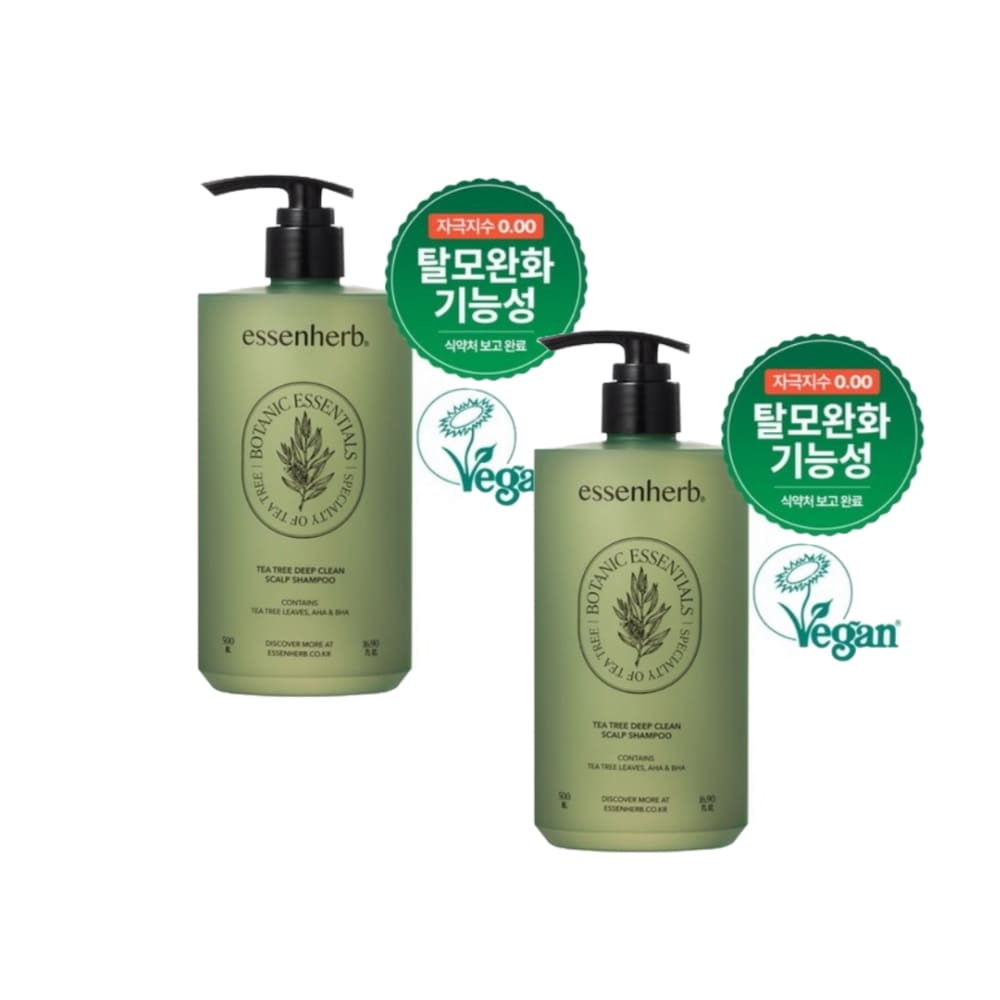 ティーツリー·ディープクリーン·スカルプシャンプー500ml 2個