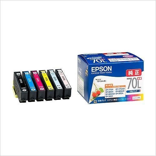 （まとめ買い）インクカートリッジ 6色パック[x増量] IC6CL70L ｿﾞｳﾘｮｳ 00016332 [x3]