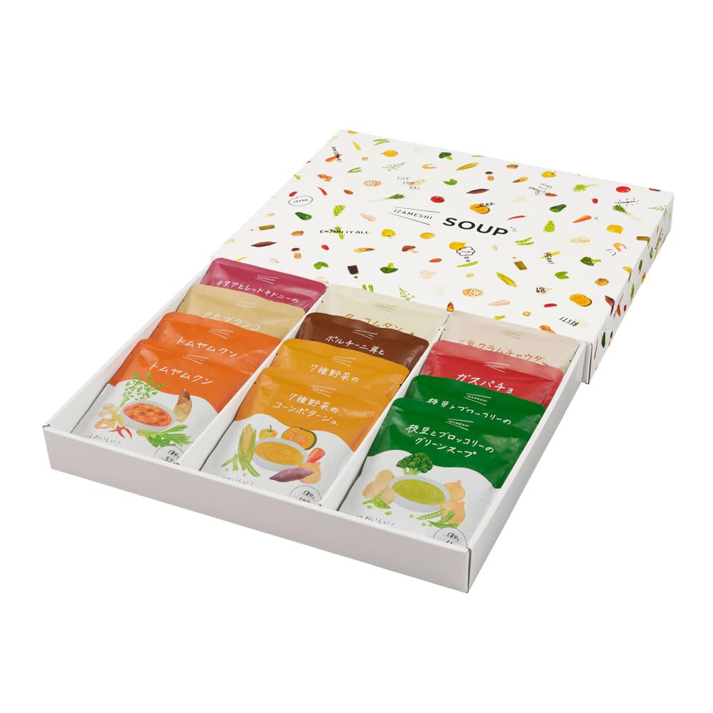 IZAMESHI(イザメシ) ギフトセット スープセット 12袋入り 非常食 保存食