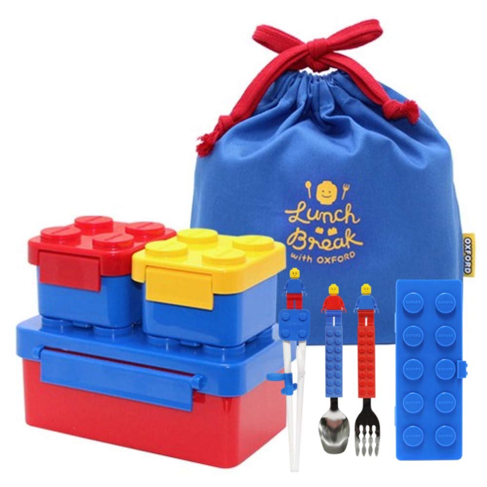 オクスフォード ランチボックスポーチ箸セット (pouch&Chopsticks set BLUE2)