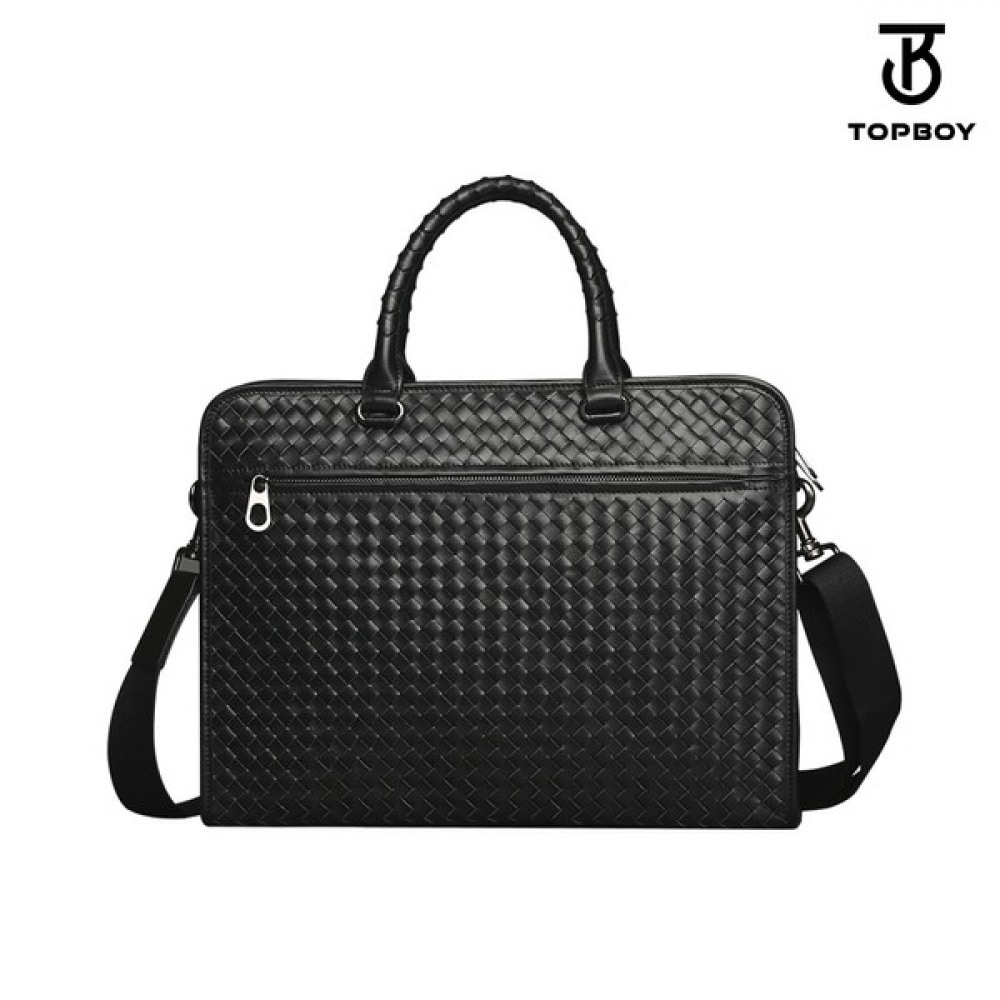 (TOPBOY) ウィーブパターンレザーブリーフケーストート (BP026) 22,487円